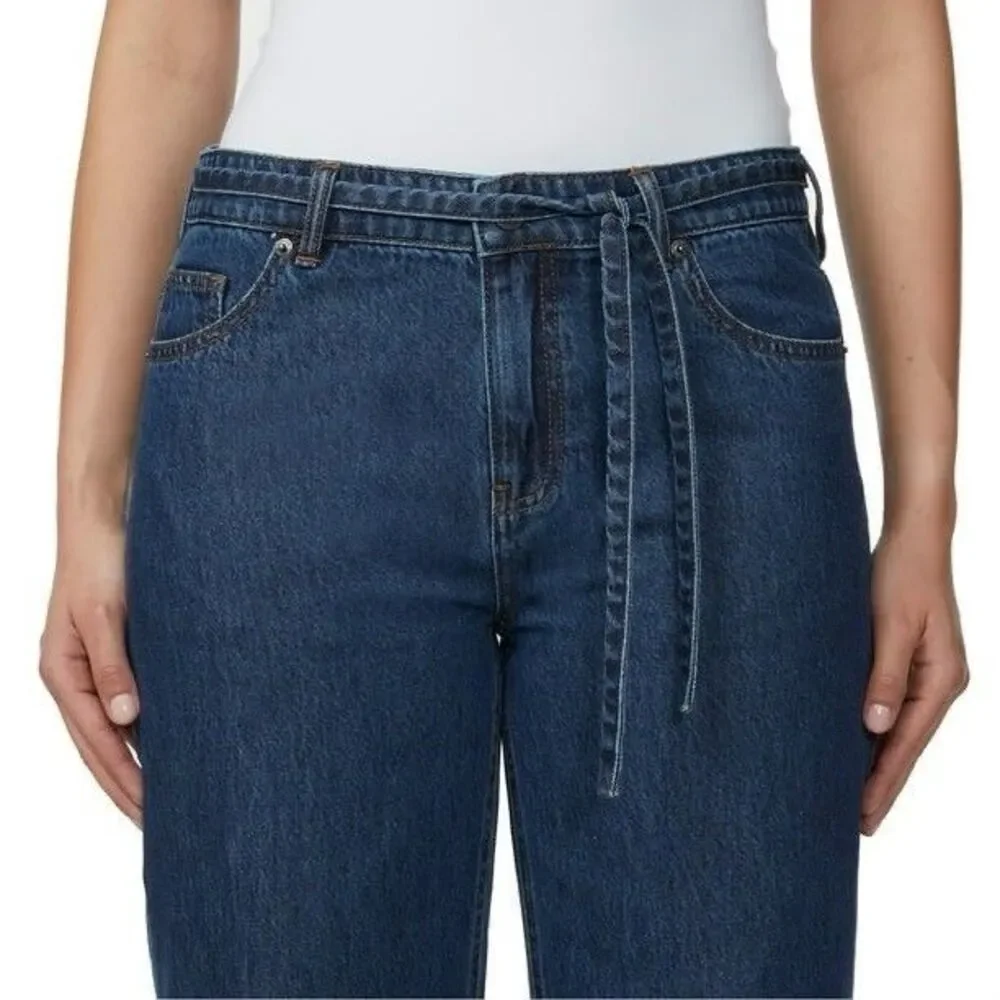 Buffalo Jeans Women's Wide Leg Belted Jean Size 18 Medium Wash NWT - Picture 7 of 14